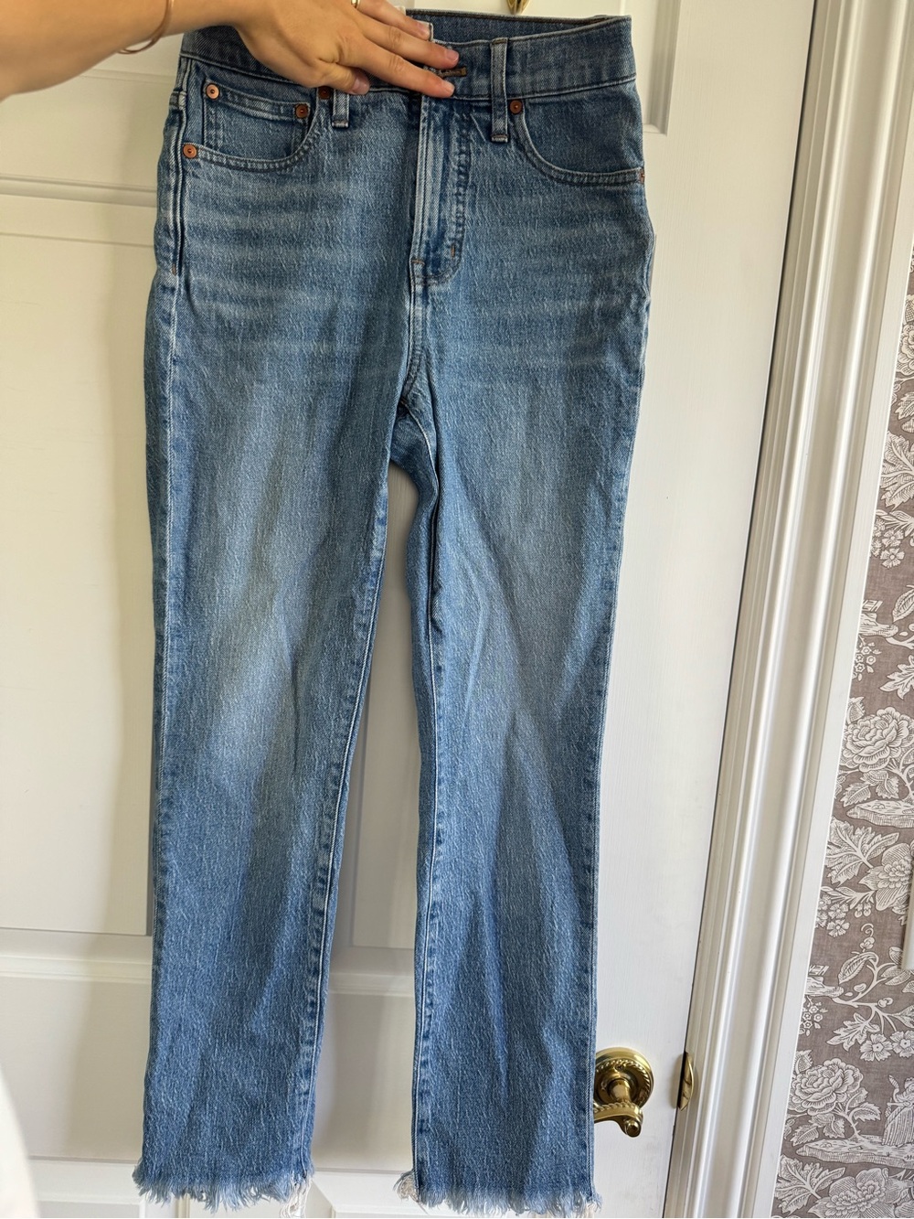 Madewell Straight-Leg High-Rise Jeans - Light Blue Wash